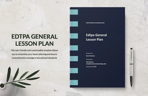 Edtpa General Lesson Plan Template
