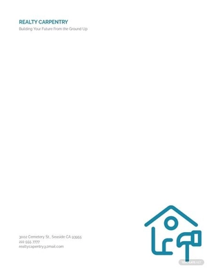 Carpenter Realtors Letterhead Template