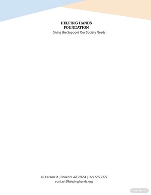 Community Non Profit Letterhead Template