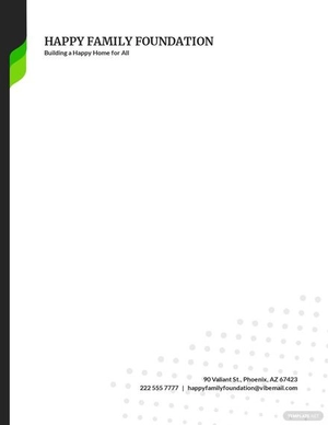 Non Profit Association Letterhead Template