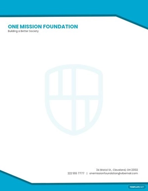 Non Profit Board Letterhead Template