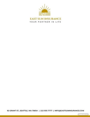 Formal Business Letterhead Template