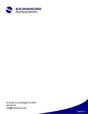 Formal Company Letterhead Template