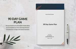 90 Day Game Plan Template