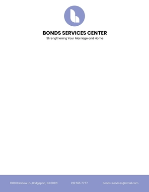 Marriage Counseling Letterhead Template