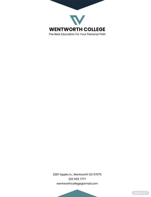 Graduation Personal Letterhead Template
