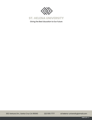 University Graduation Letterhead Template