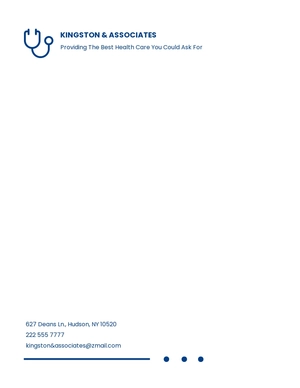 Physicians Office Letterhead Template