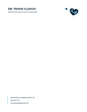 Medical Physician Letterhead Template
