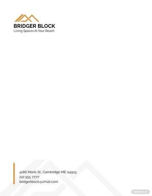 Apartment Living Letterhead Template