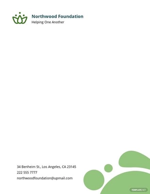Sample Community Service Letterhead Template