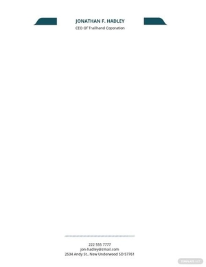 Employer Letterhead Template