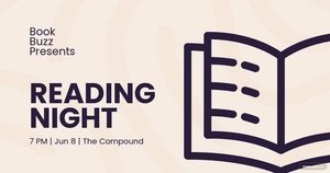 Free Book Club Facebook Post Template to Edit Online