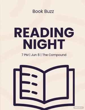 Book Club Flyer Template