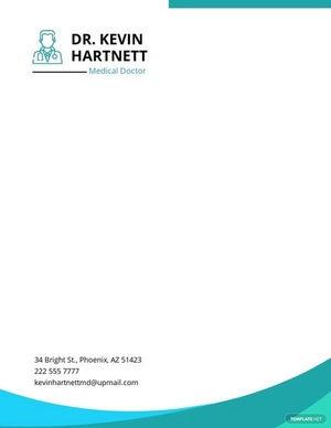 Medical Doctor Letterhead Template