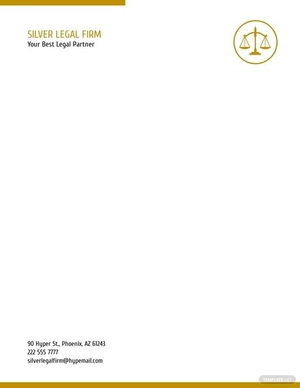 Legal Firm Letterhead Template