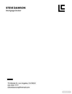 Mortgage Broker Letterhead Template Mortgage Broker Letterhead Template