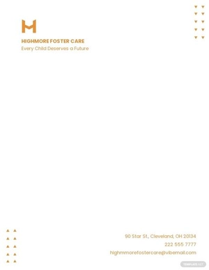 Foster Care Letterhead Template