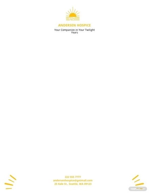 Hospice & Home Care Letterhead Template