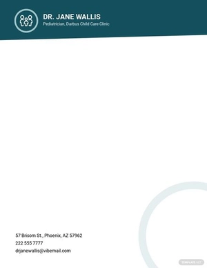 Pediatrician & Child Care Letterhead Template