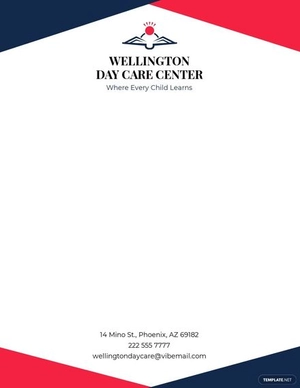 Day Care Letterhead Template