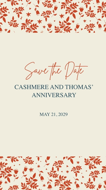 Free Save The Date Invitation Whatsapp Post Template to Edit Online