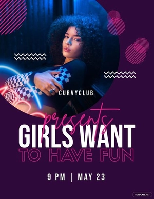Girls Night Club Flyer Template