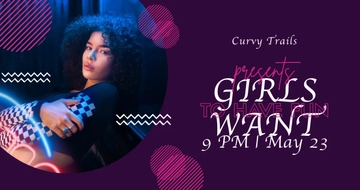 Free Girls Night Club Facebook Post Template to Edit Online