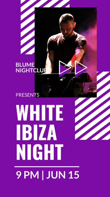 Free Night Club Party Whatsapp Post Template to Edit Online