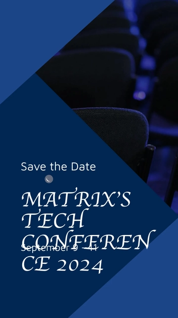 Free Conference Save The Date Whatsapp Post Template to Edit Online