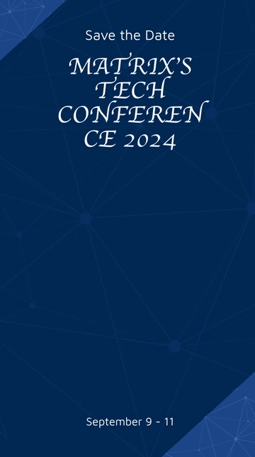 Free Conference Save The Date Snapchat Geofilter Template to Edit Online