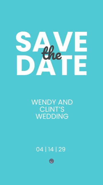 Free Wedding Save The Date Whatsapp Post Template to Edit Online
