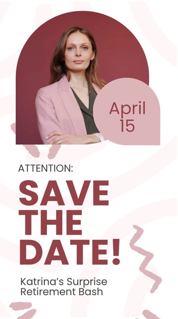 Free Save The Date Announcement Instagram Story Template to Edit Online