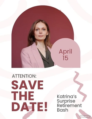 Save The Date Announcement Flyer Template