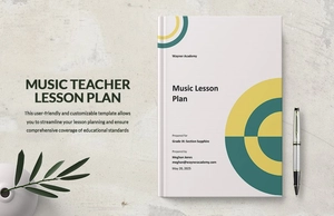 Music Teacher Lesson Plan Template