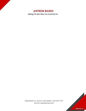 Music Letterhead Template
