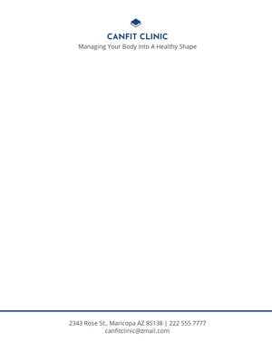 Weight Loss Clinic Letterhead Template