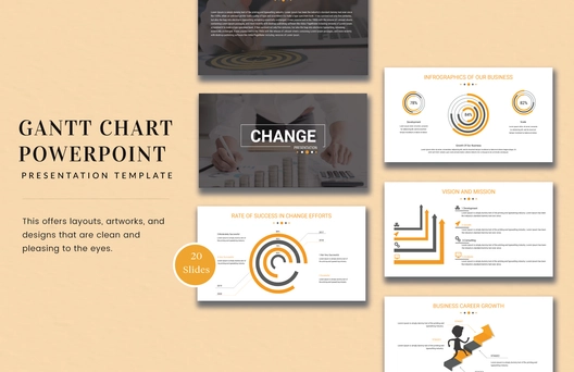 Gantt Chart Powerpoint Presentation Template