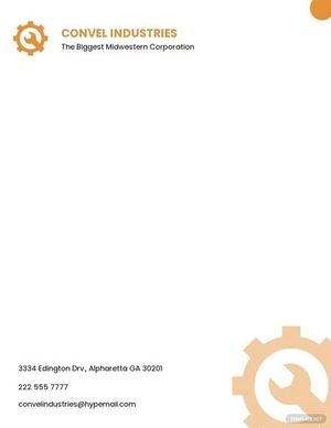 Industrial Letterhead Template