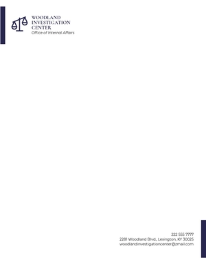 Law Office Letterhead Template