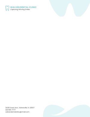 Dental Office Letterhead Template