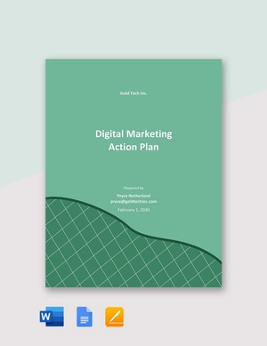 Digital Marketing Action Plan Template