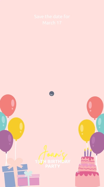 Free Save The Date Party Snapchat Geofilter Template to Edit Online