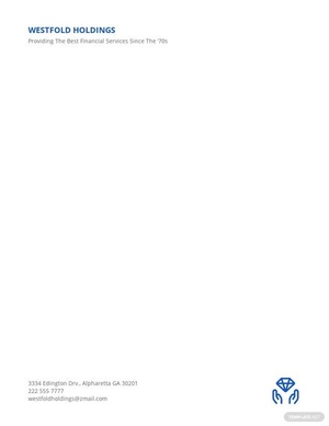 Formal Letterhead Layout Template