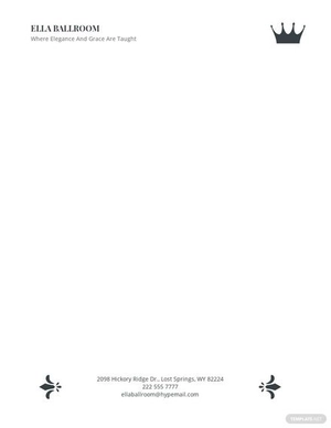 Elegant Business Letterhead Template