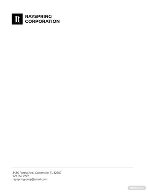 Corporate Office Letterhead Template