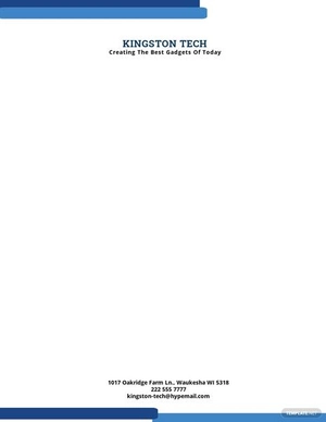 Company Letterhead Layout Template