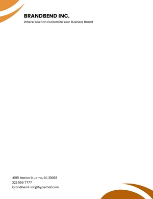 Custom Corporate Letterhead Template