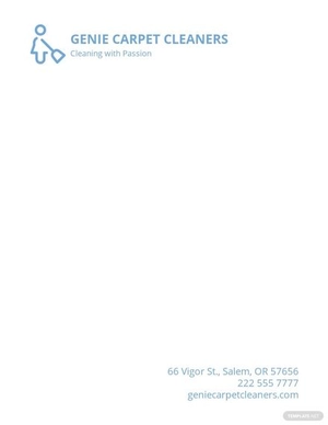 Carpet Cleaners Letterhead Template