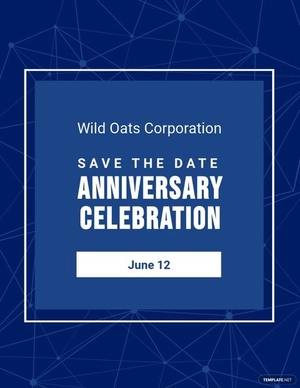 Business Save The Date Flyer Template
